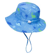 Children's Dinosaur Print Bucket Hat with Adjustable Cord