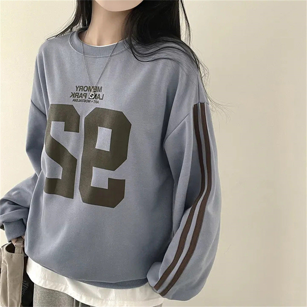 Korean Style Loose Casual Cotton Sweater for Women