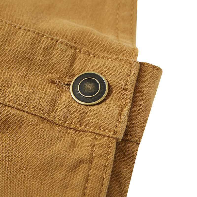 Japanese Workwear Canvas Overalls for Casual Style