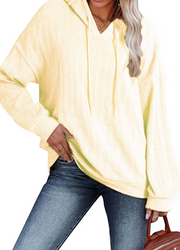 Cozy Women's Cotton Pullover Hoodie for Everyday Comfort