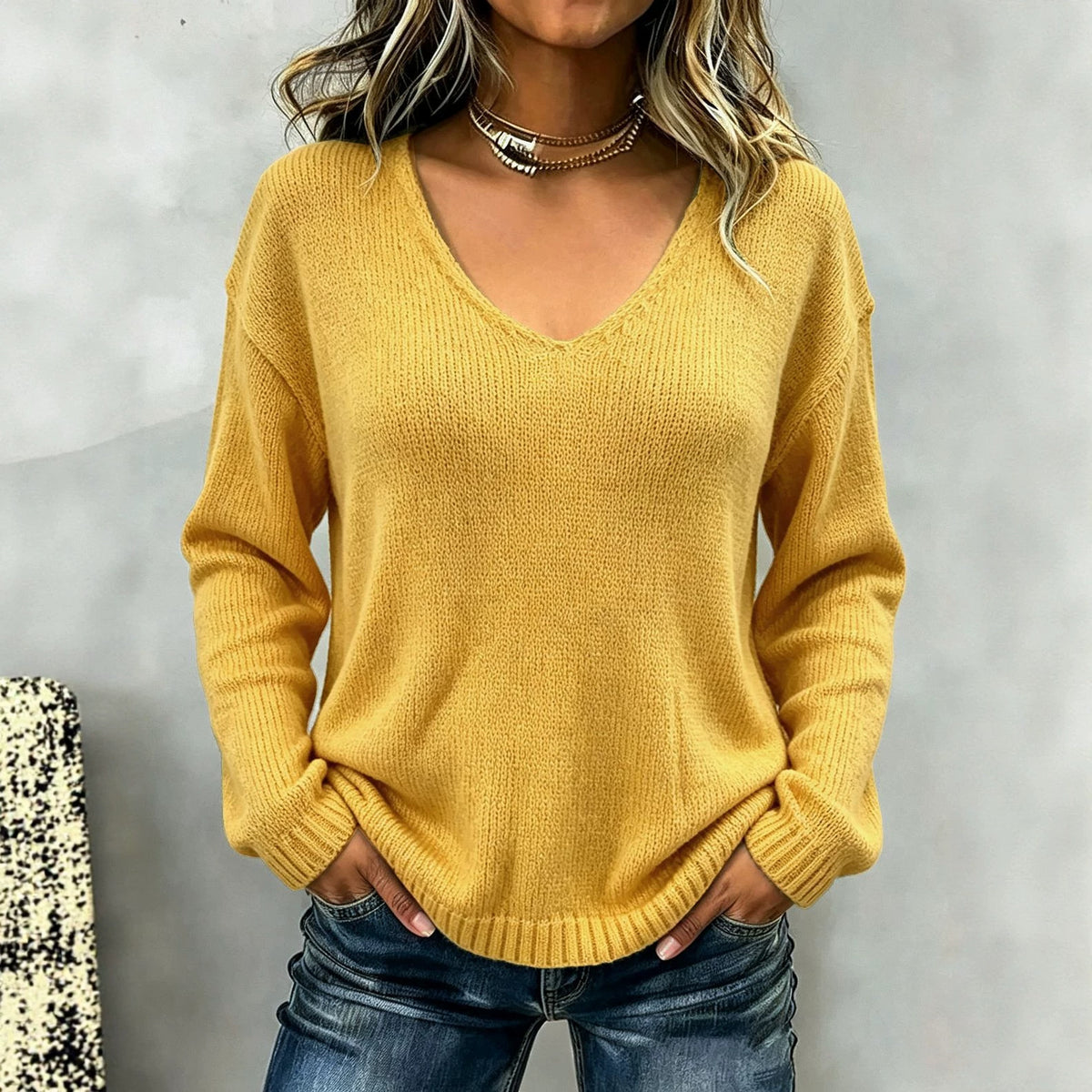 Everyday Casual Multicolor Multi-size Sweater