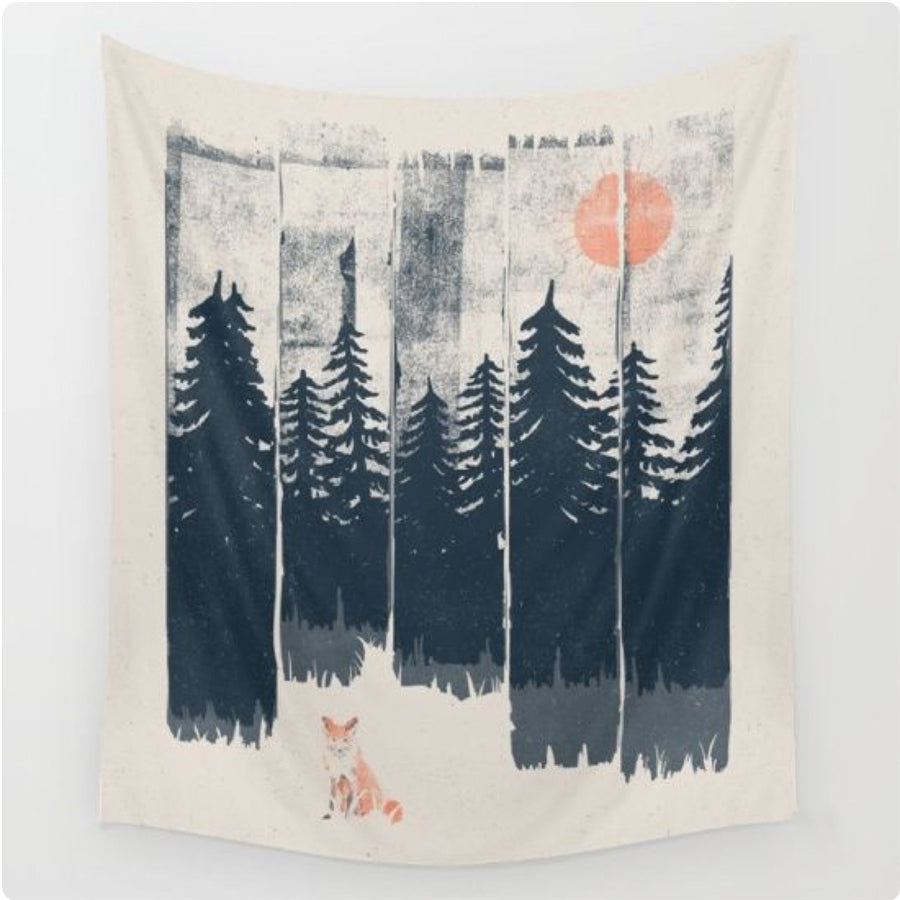 Living Room Landscape Painting Printing Tapestry
