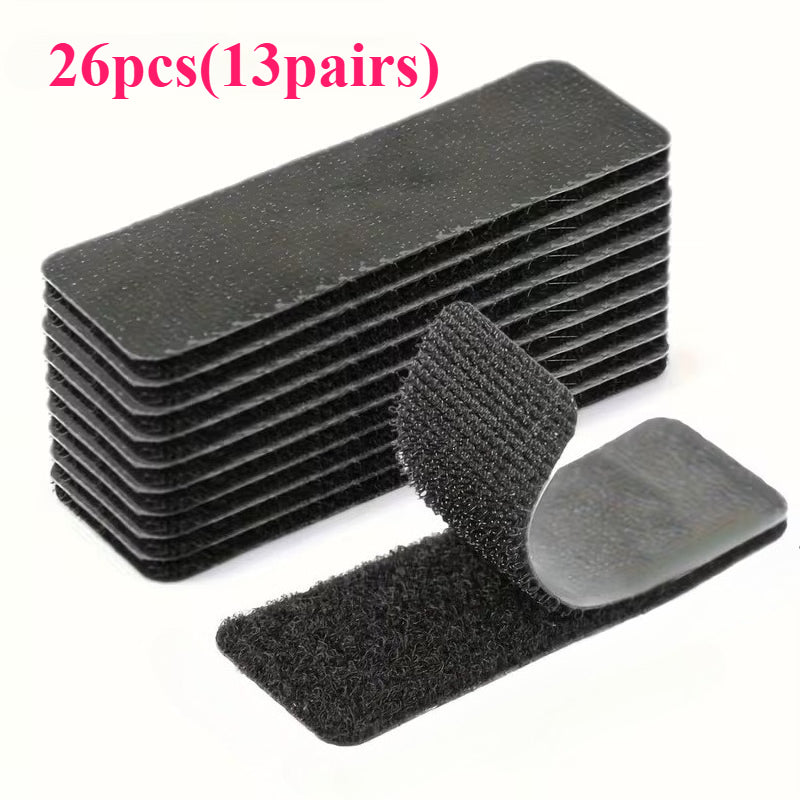 Traceless Adhesive Hook and Loop Fasteners for Car Mats - 13 Pairs