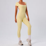 Women's Slim-Fit Hollow-Out Yoga Jumpsuit