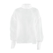 Women's Sheer Mesh Long-sleeved Shirt
