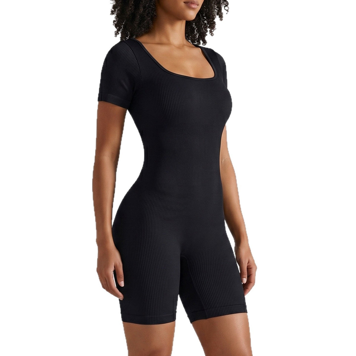 Shorts-style Yoga Bodysuit Sports Set