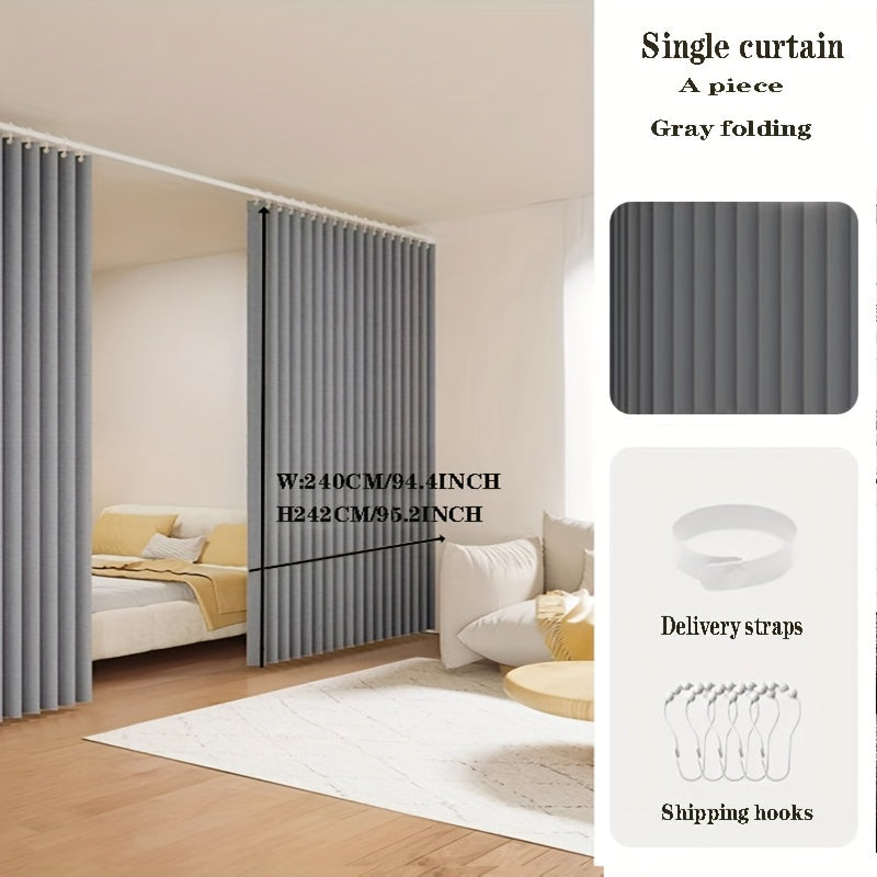 [Punch-Free 2D Door Curtain] Easy-To-Install Punch-Free 1pc 2D Door Curtain | Folding Curtain Door Curtain Partition Curtain, Suitable for Living Room, Bedroom, Kitchen Fume Partition, Comes with…