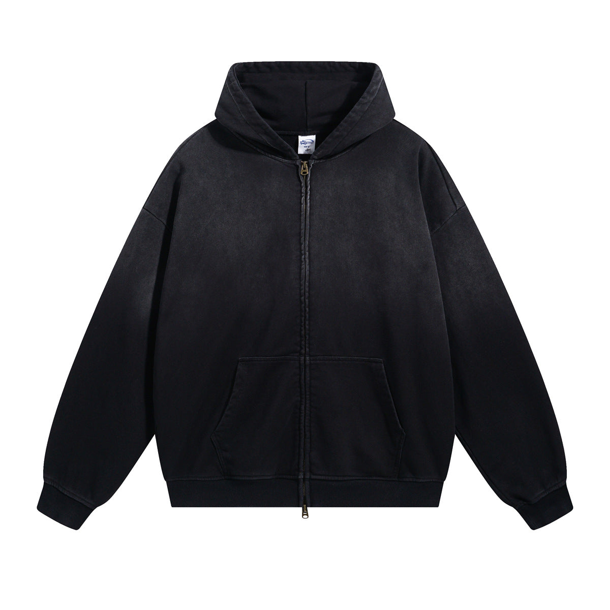Vintage Washed Unisex Spray-Dyed Cardigan Coat