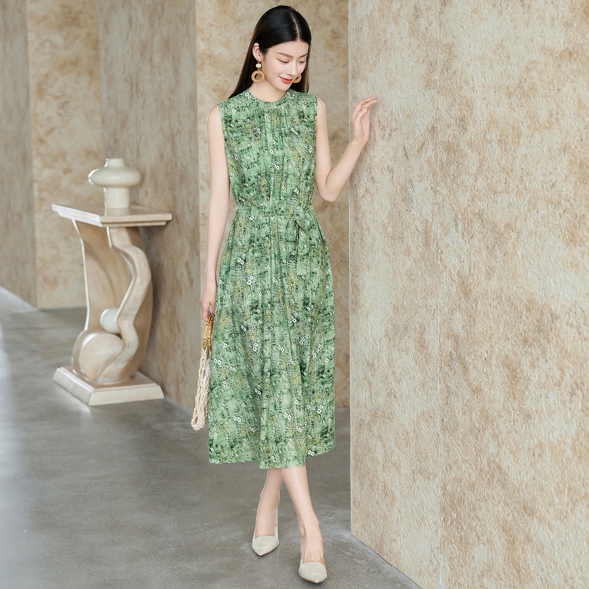 High-end Elegant Figure-flattering Mom's Dress