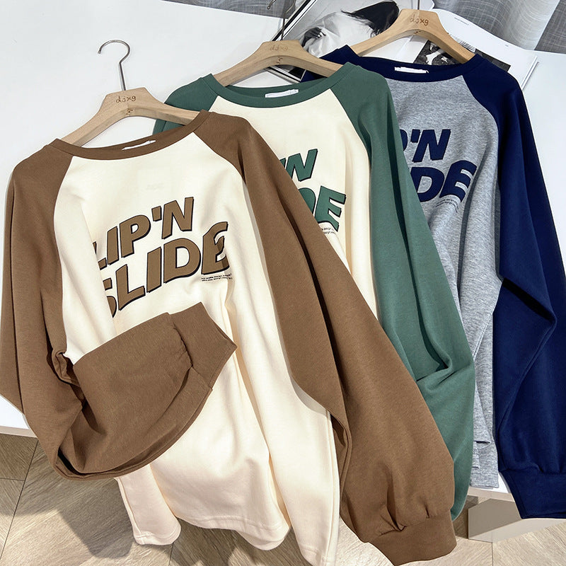 Women's Slimming Raglan Long Sleeve Top