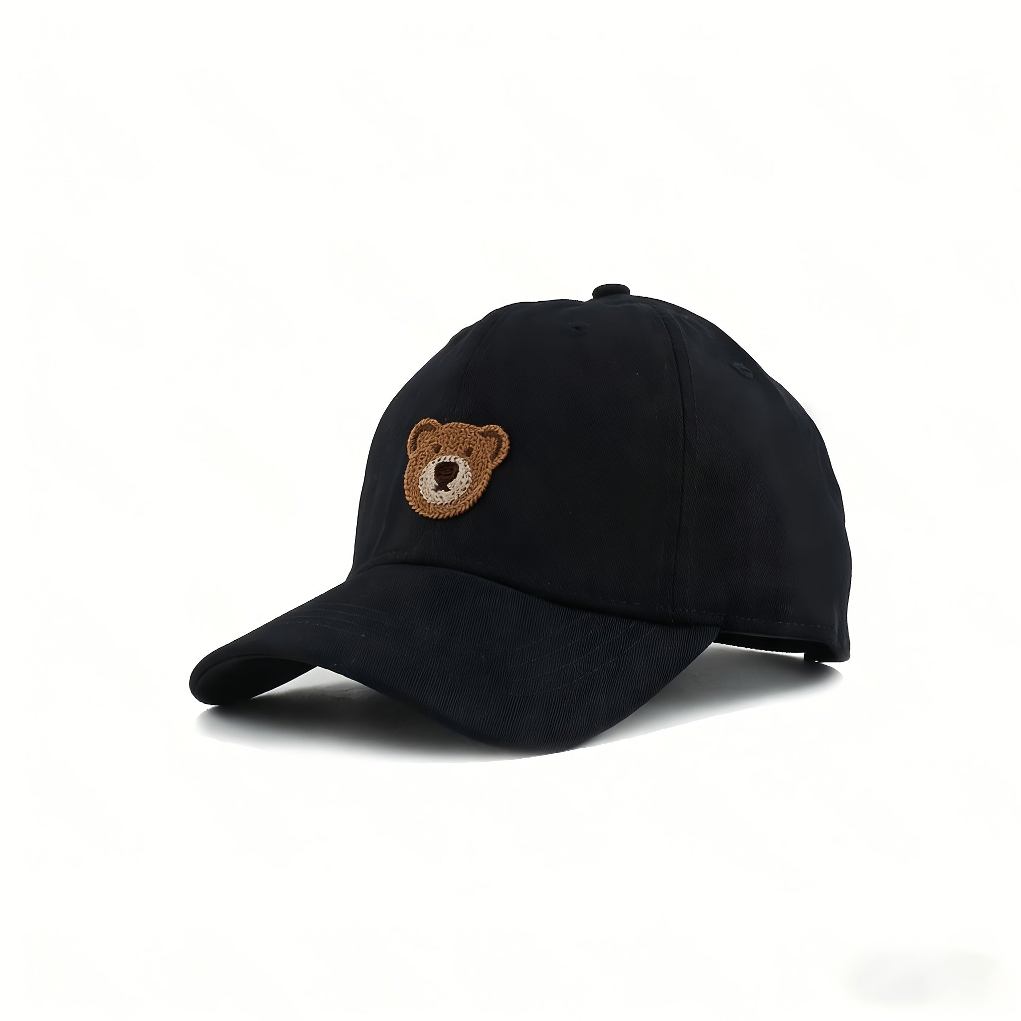 Solid Color Baseball Cap with Label – Classic Duckbill Sun Hat