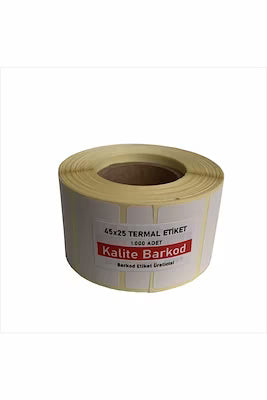 Thermal barcode labels, 45x25 mm, 1000 labels per roll