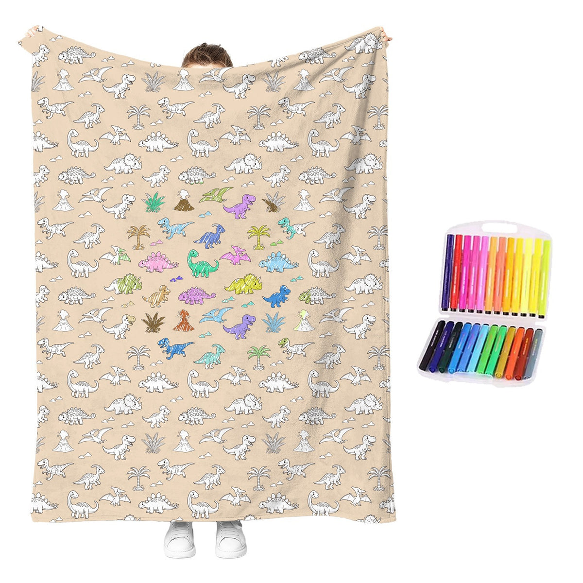 Interactive Diy Creative Painting and Graffiti Blanket