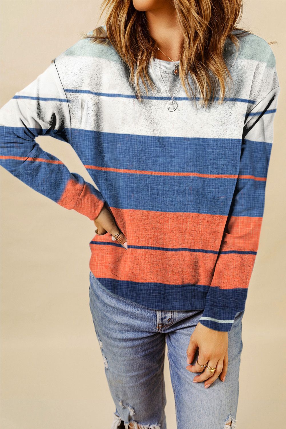 Women's Letter Print Loose Casual Sweatshirt