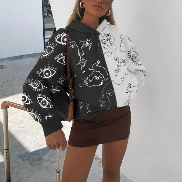 Comfortable & Versatile Fashion Printed Hoodie