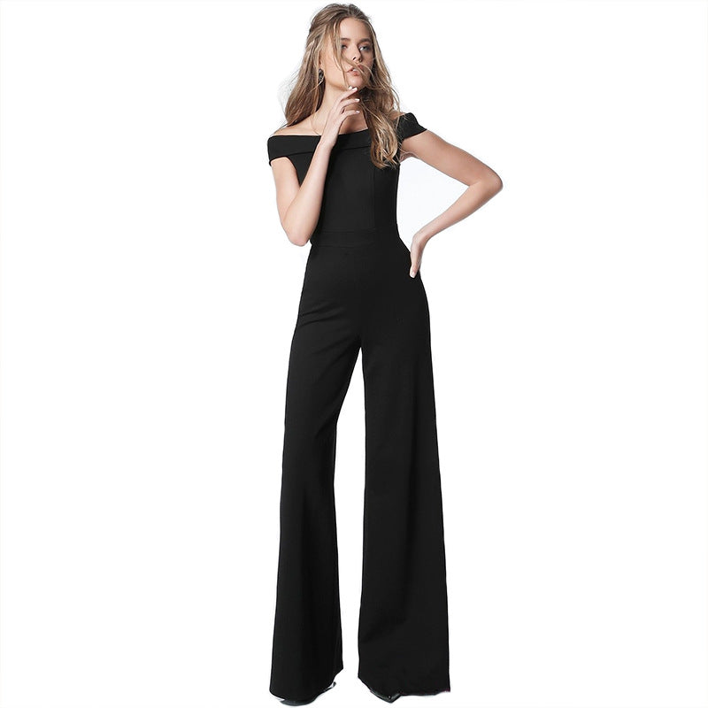 Off-Shoulder Chic Casual Jumpsuit
