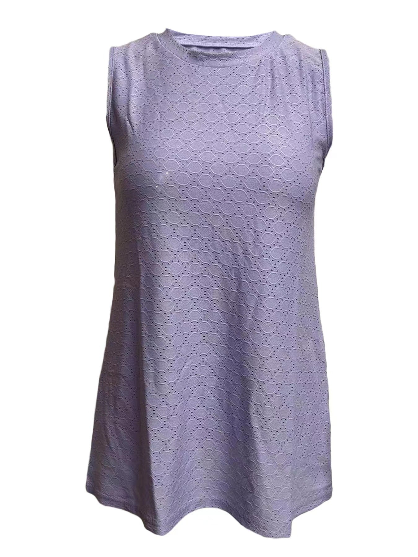 Summer Slimming Vest – Loose Fit, Round Neck, Colorful & Breathable
