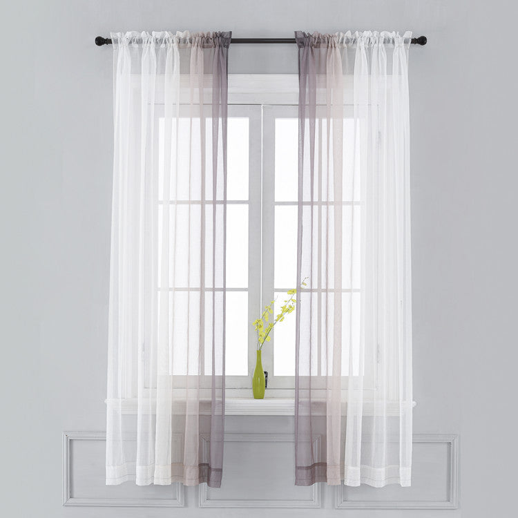 Left and Right Gradient Color Curtain Window Screen Finished Product