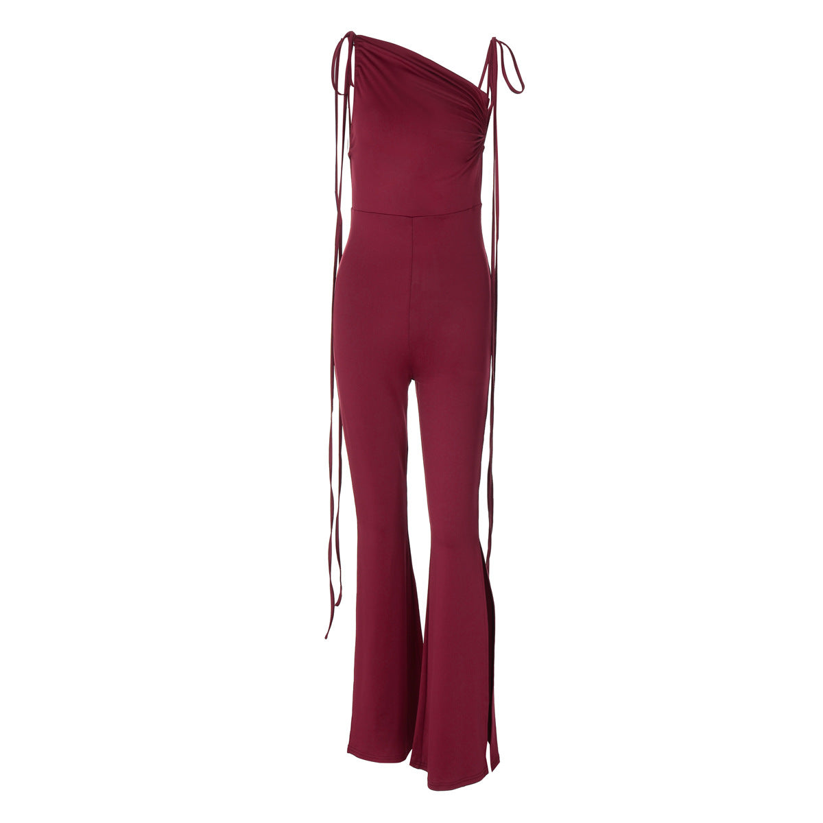 Women's Chic Side-Slit Slim Fit Bodysuit