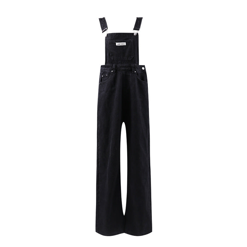 High Street Denim Suspender Pants Women's Summer