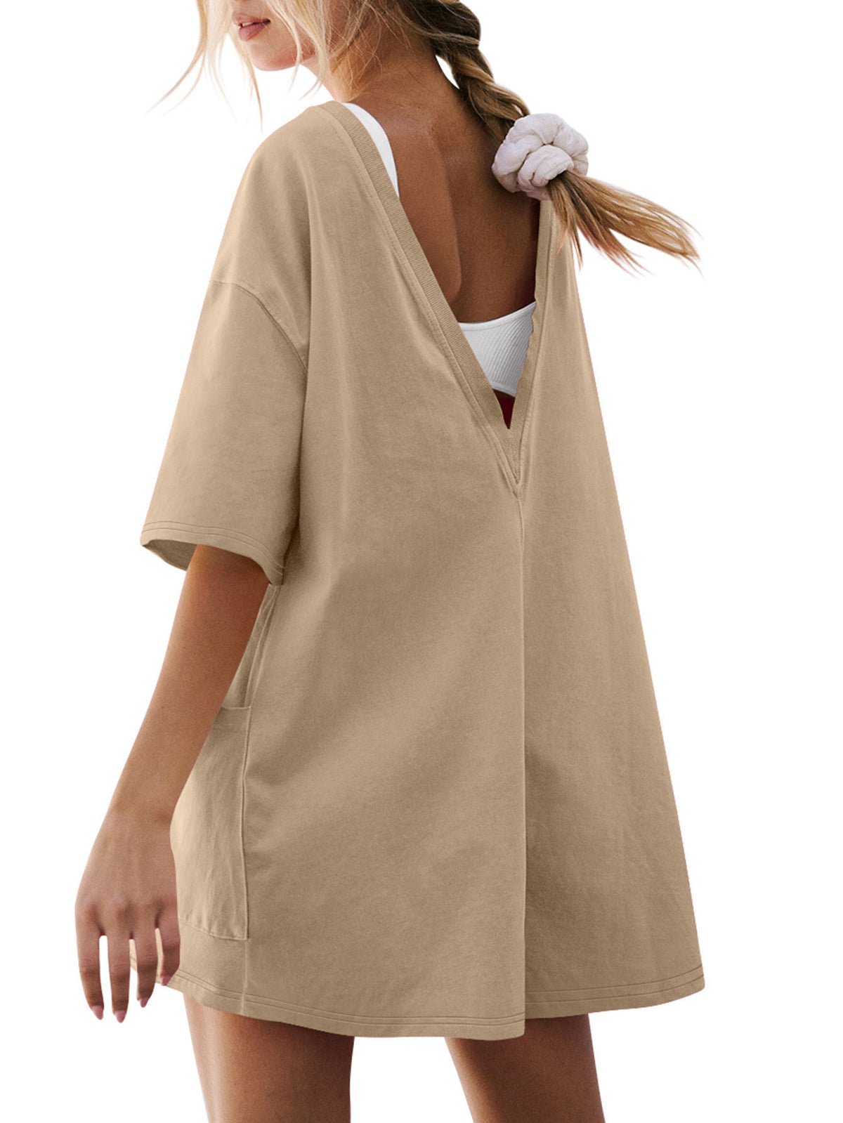 Women's Casual Loose Pocket Jumpsuit Romper