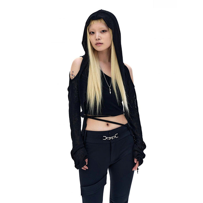 Women's Casual Long-Sleeve Hooded Pullover