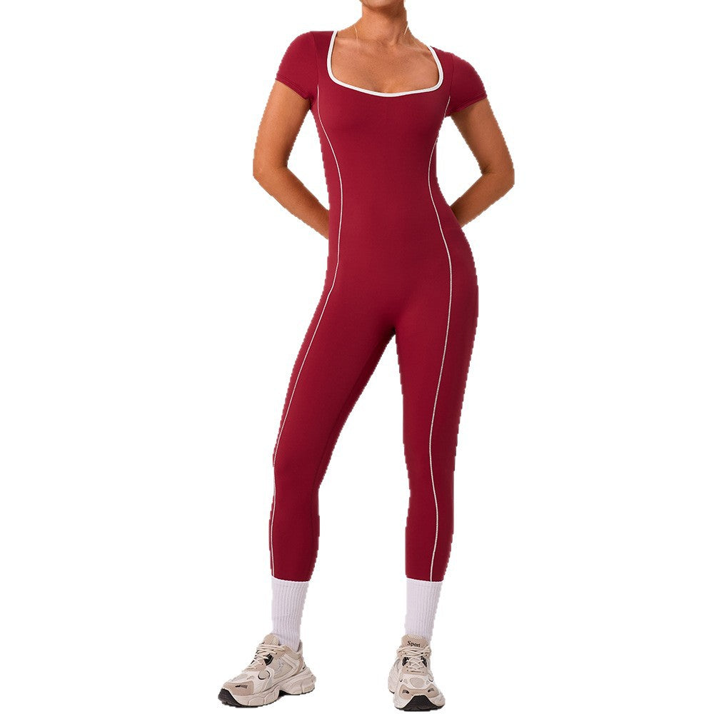 Women's Slim-Fit Hollow-Out Yoga Jumpsuit