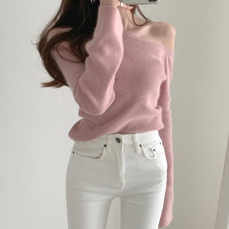 Elegant Slim Long-Sleeve Pullover Sweater