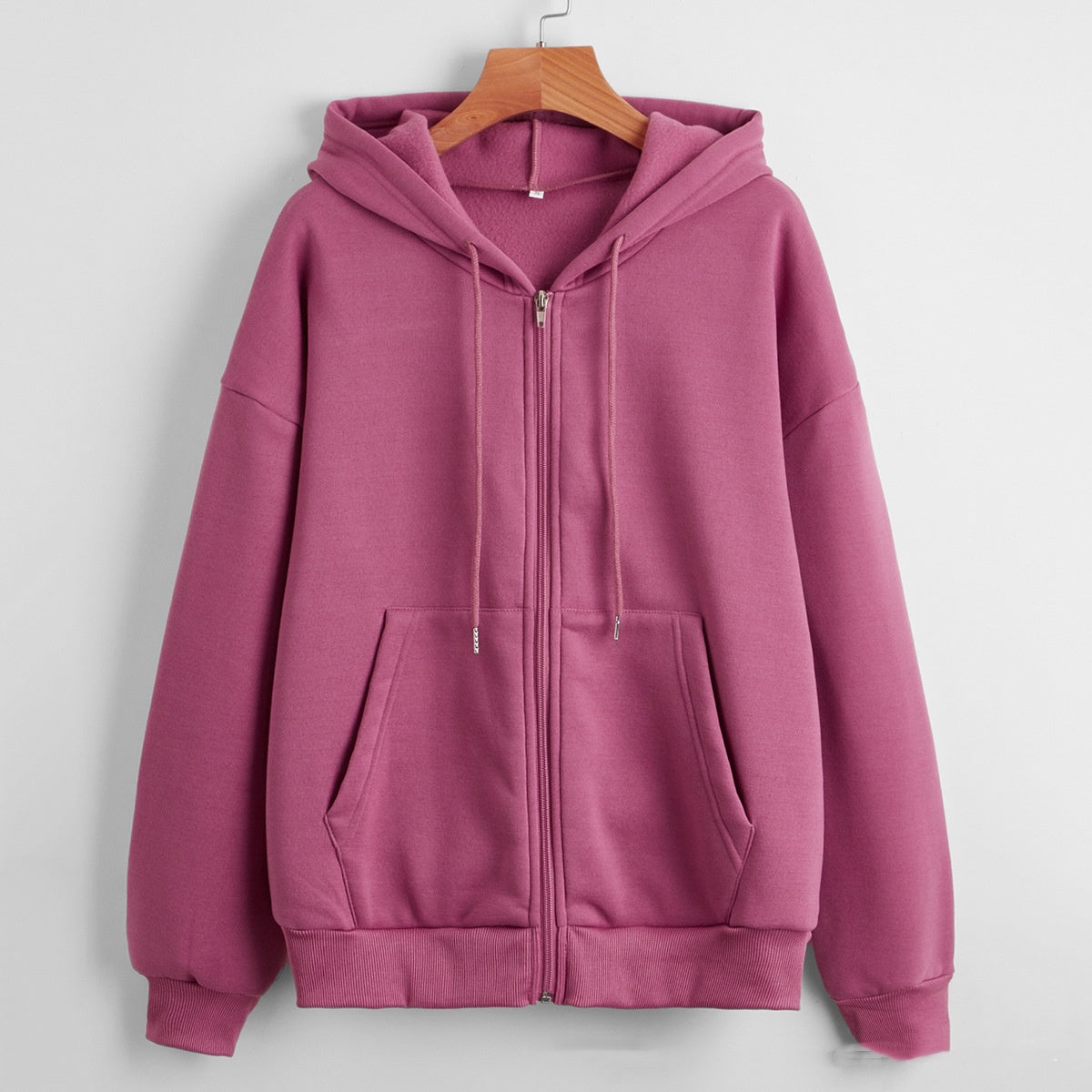 Women's Hooded Padded Zipper Coat Cozy Loose Winter Jacket