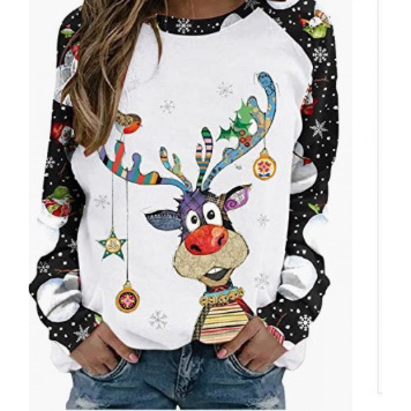 Women's Casual 3D Digital Printing Sweater