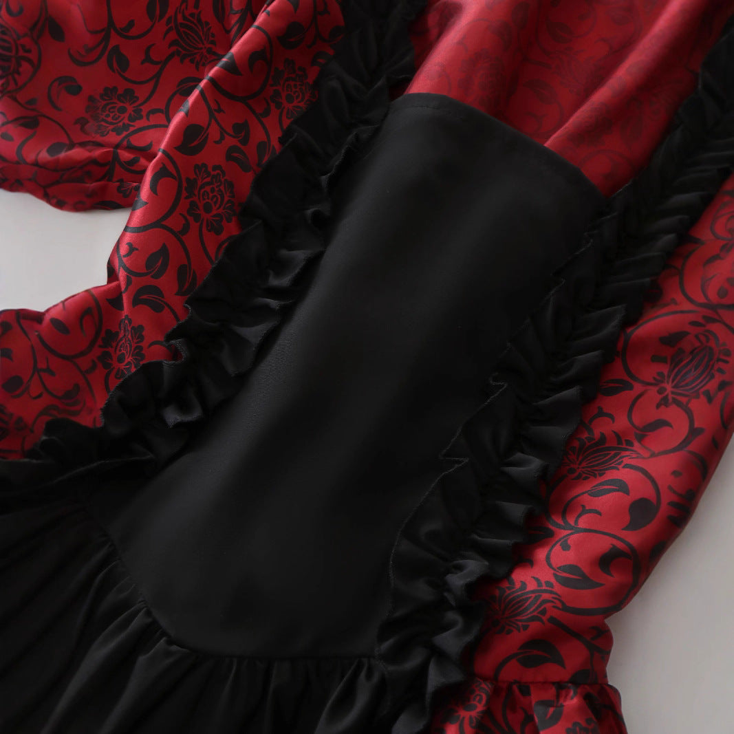Victorian Retro Halloween Gothic Dress for Women