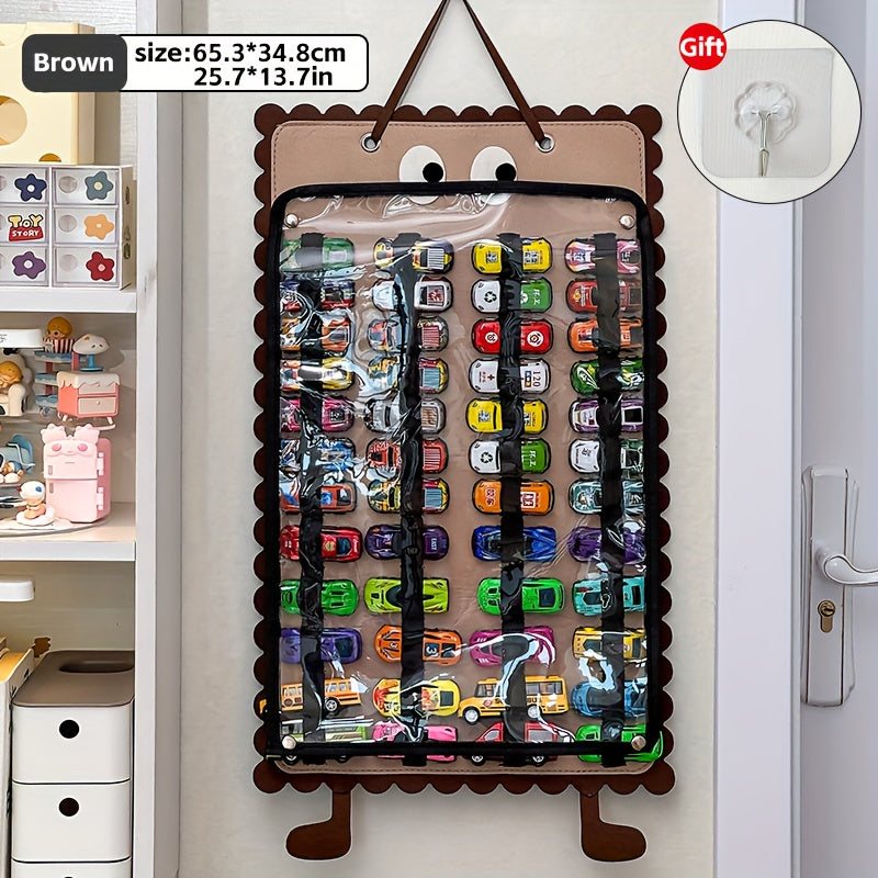 Wall-mounted Storage Bag - Dust-proof Car Storage Gadget - Wall-mounted Car Display Stand, with Multiple Compartments, Ideal for Home Organization, Durable Storage Bag, Multi-slot Design, Felt Protective Layer, Dust-proof Design