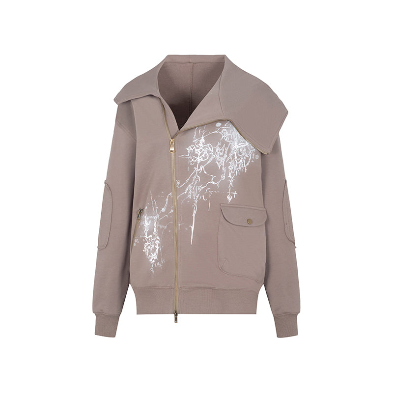Women's Asymmetric Lazy Style Fleece Hoodie
