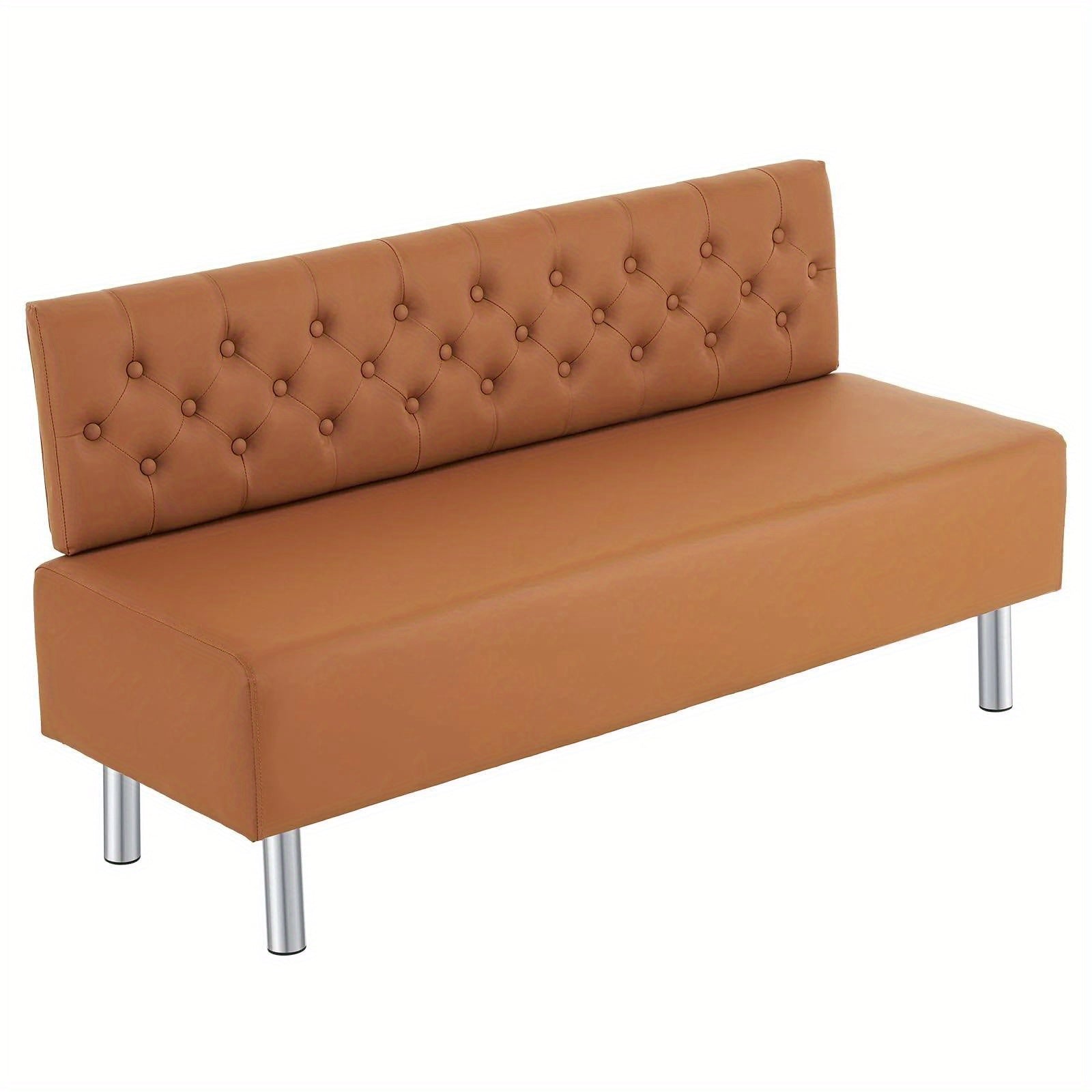 58.6‑Inch Button‑Tufted Reclining Office Chair with Upholstered Back