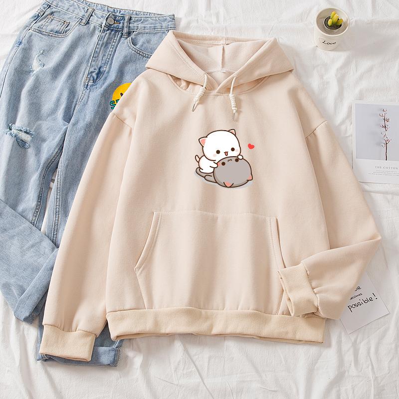 Women's Cozy Peach Soft Casual Hoodie