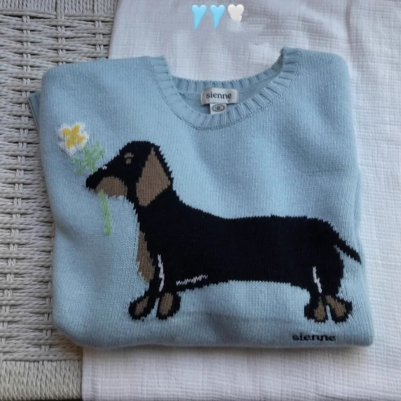 Winter New Sausage Puppy Cashmere Sweater