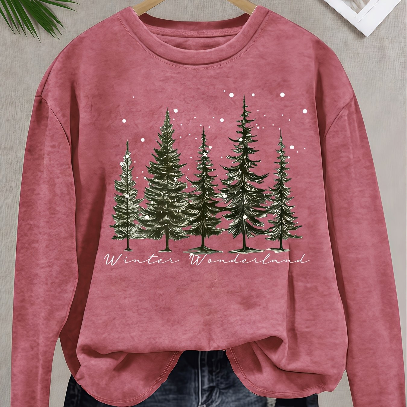 Plus Size Letter Print Crew Neck Sweatshirt