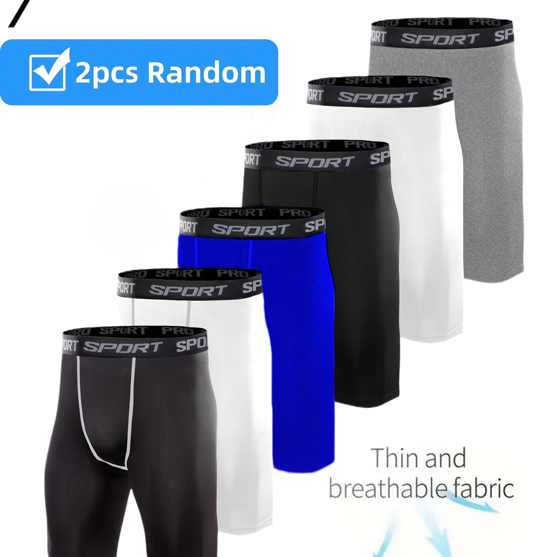 Men's 2-Piece Breathable Quick-Dry Athletic Shorts Set with Letter Belt