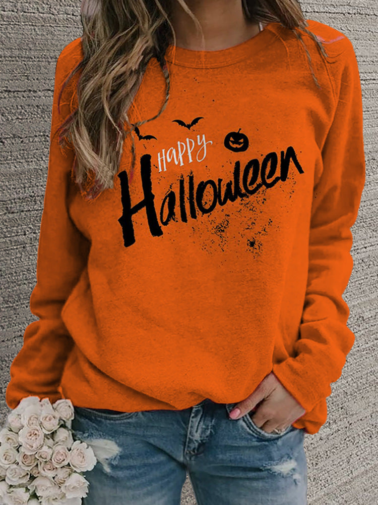 Women's Retro Floral Round Neck Casual Sweater
