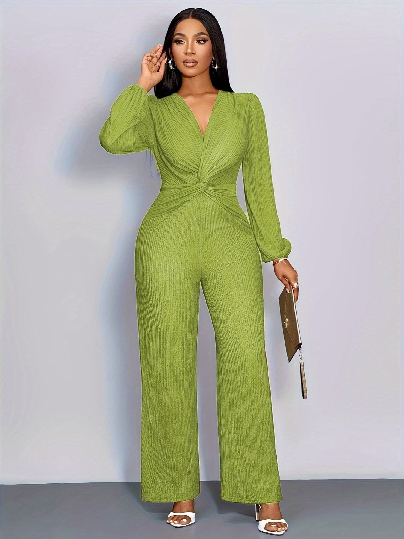 Women's Solid Color Slim-Fit Long Sleeve Bodysuit
