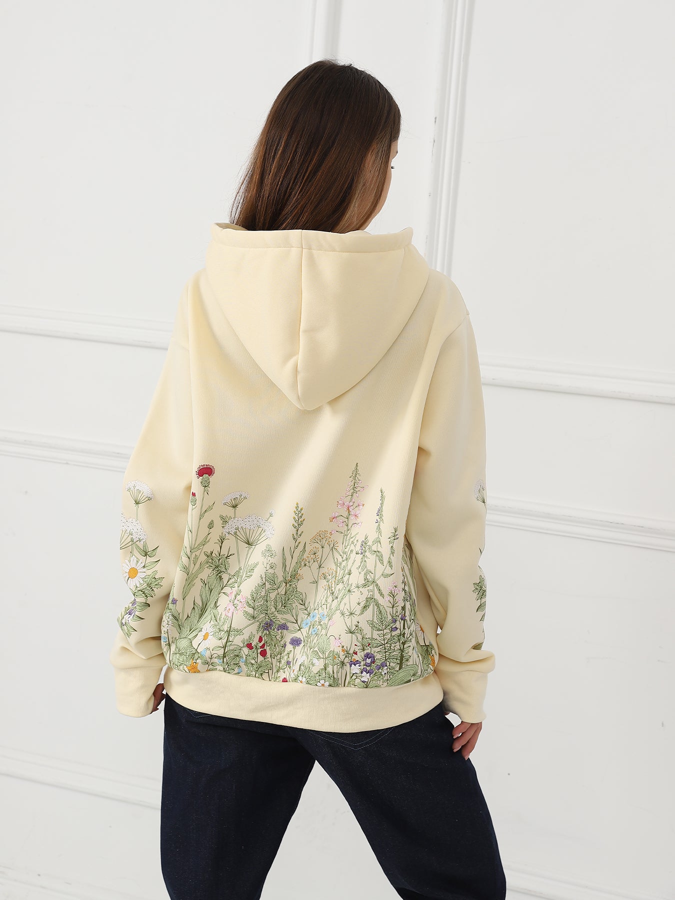 Women's Floral Long Sleeve Sweatshirt