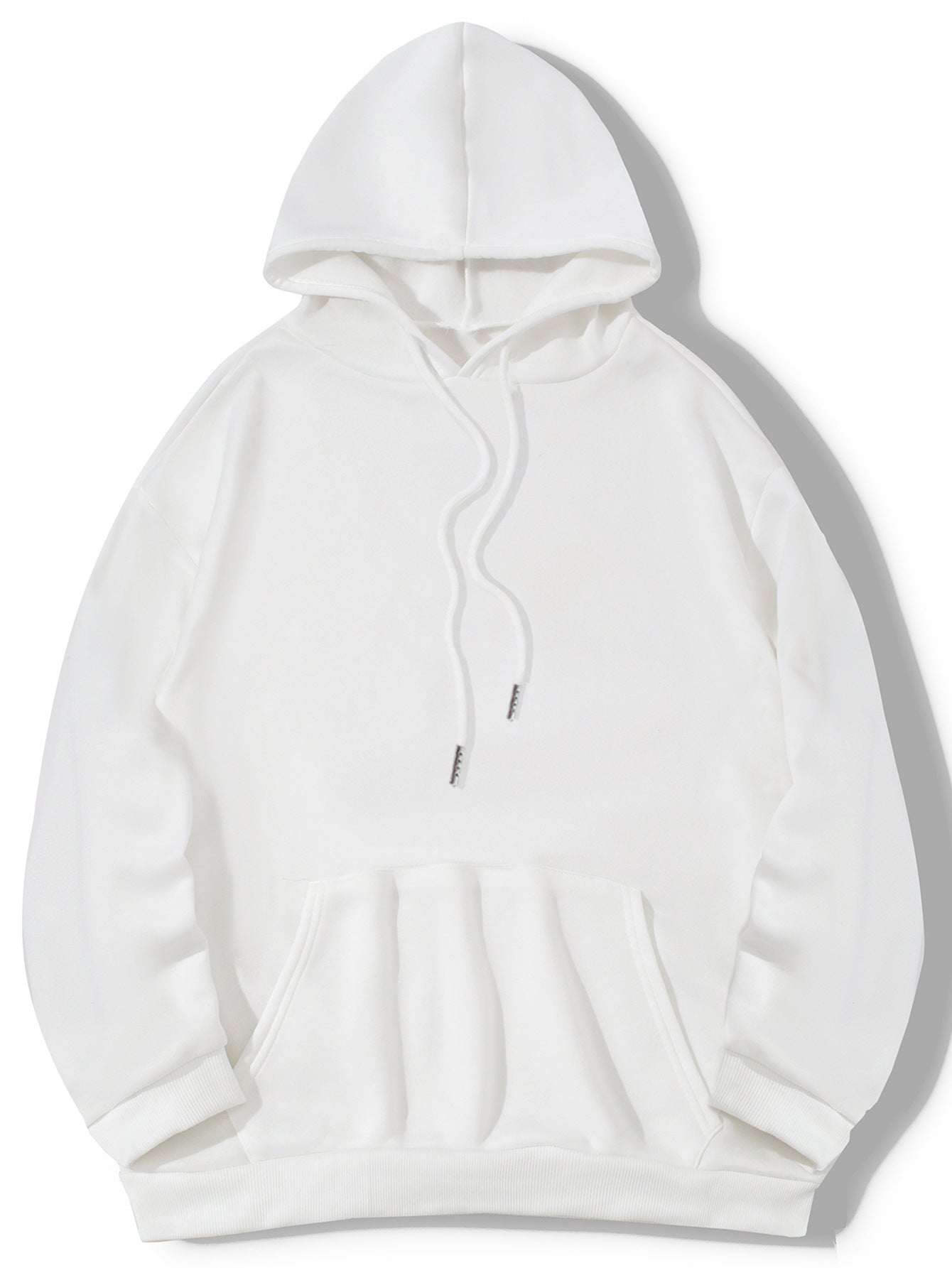 Women's Cozy Brushed Fleece Hoodie - Solid Pullover Sweatshirt