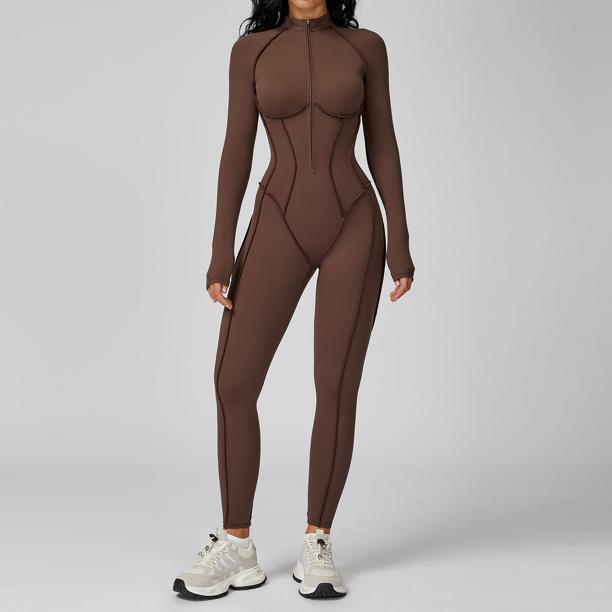 Women's Contrast Color Active Sports Jumpsuit