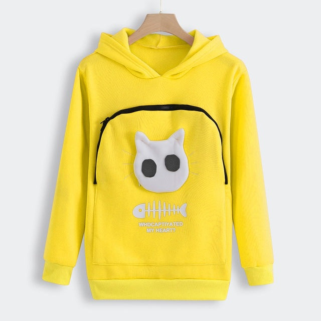 Cozy Pet Pocket Hoodie for Cat and Dog Lovers