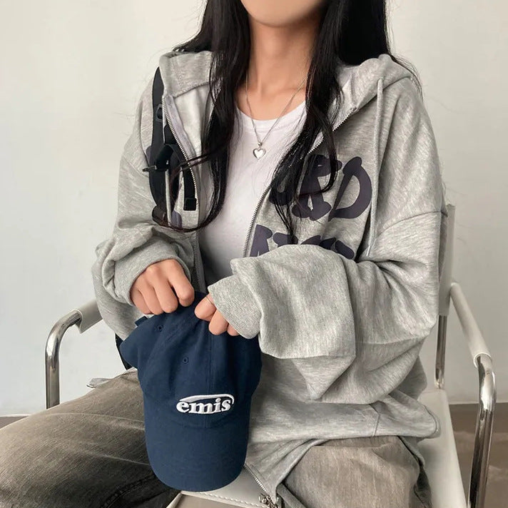 Women's Fleece Zip Cardigan Cozy Casual Sweater Coat