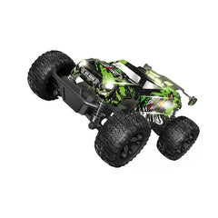 Remote-controlled off-road toy car with durable alloy body and all-terrain tires