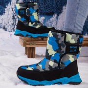 Unisex High‑Top Winter Snow Boots in Camouflage