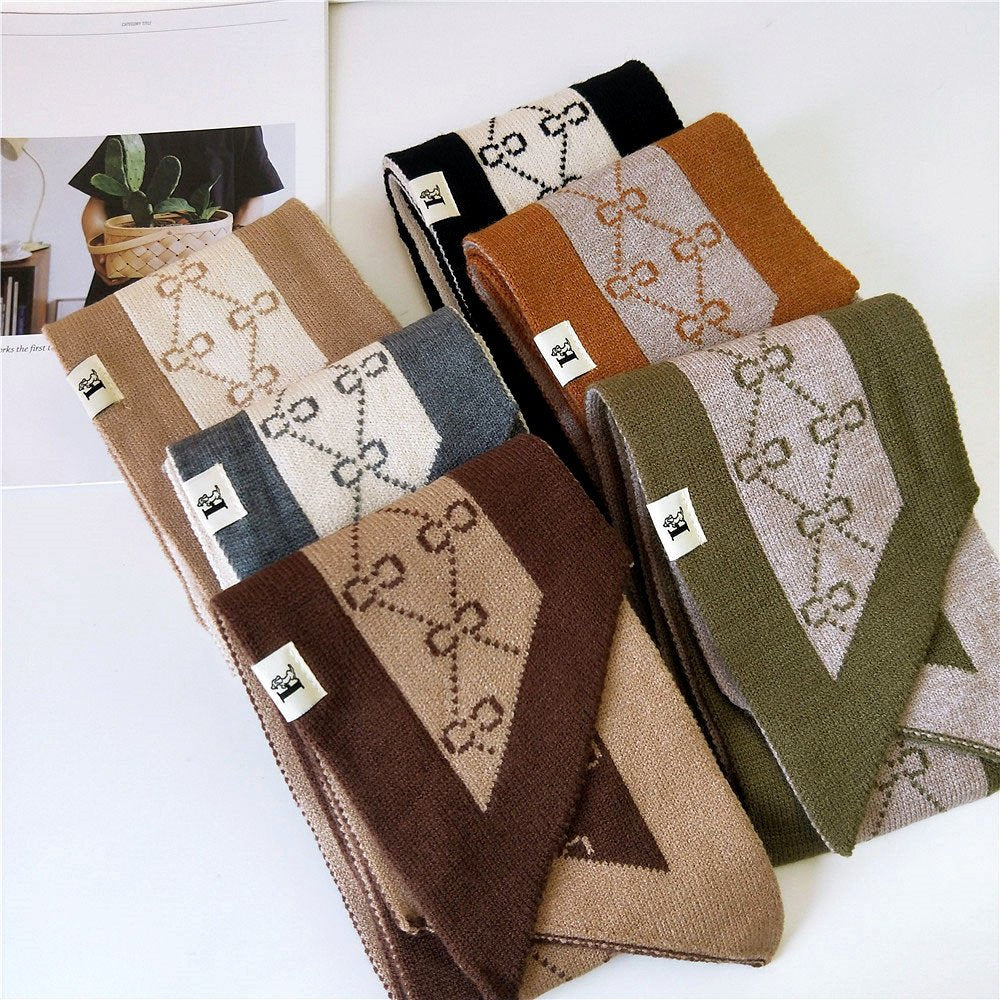 Cozy Knitted Wool Bibs for Women