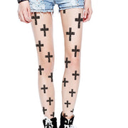 Thin Summer Tattoo Tights for Women