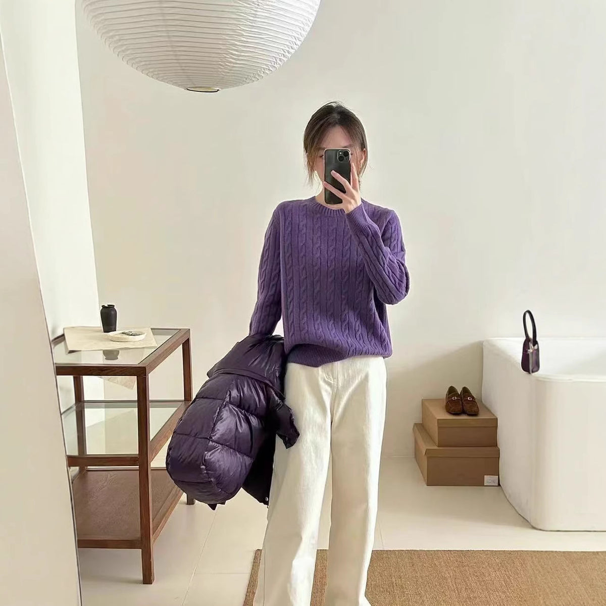 Autumnwinter Womens Fashionable All-match Knitted Sweater